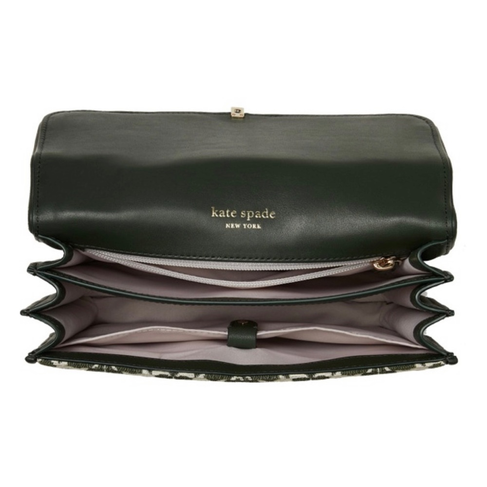 Kate Spade SIGNATURE SPADE FLOWER JAQUARD GREEN MULTI - Picture 5 of 9